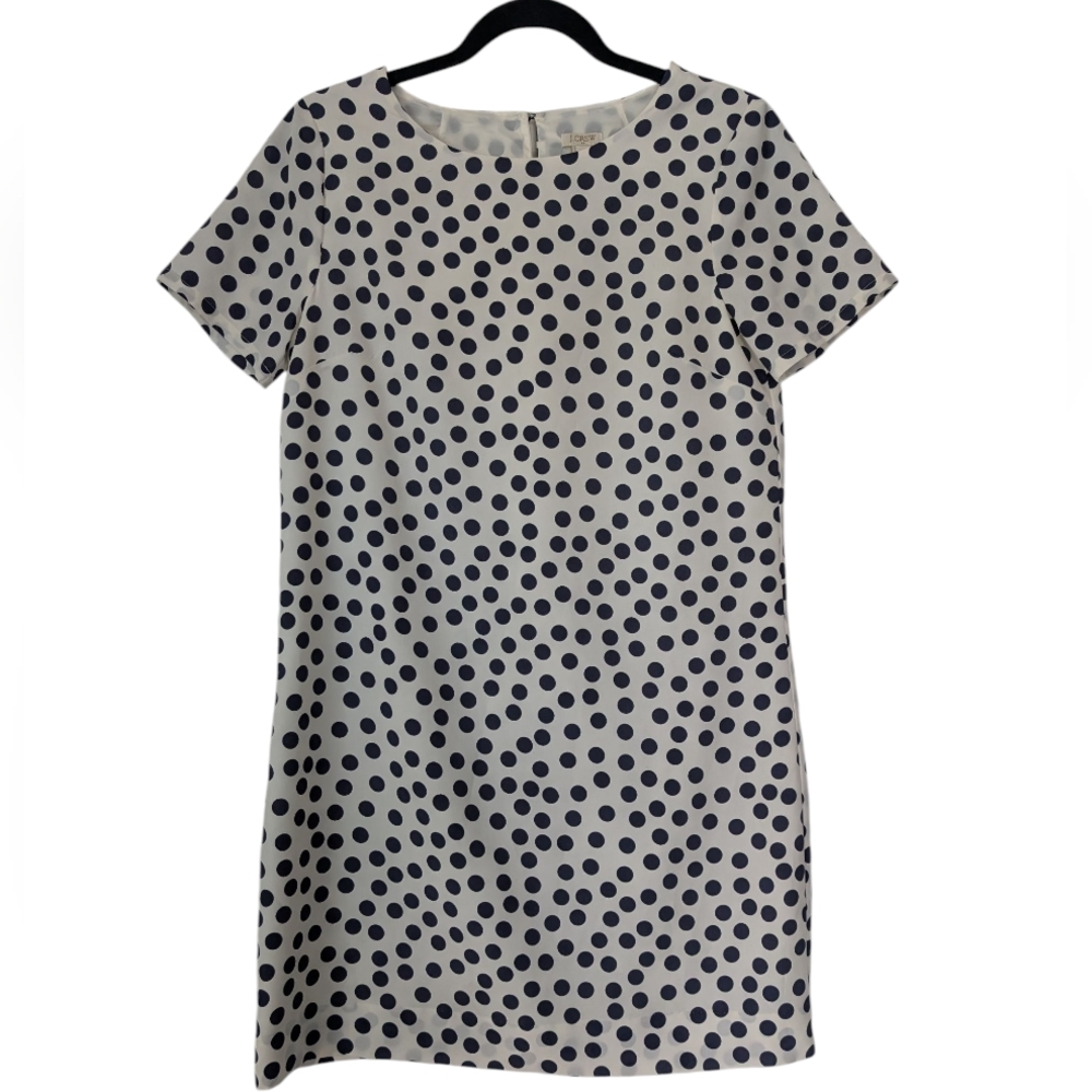 J. Crew Polka Dot Woven Mini Dress Sz.4